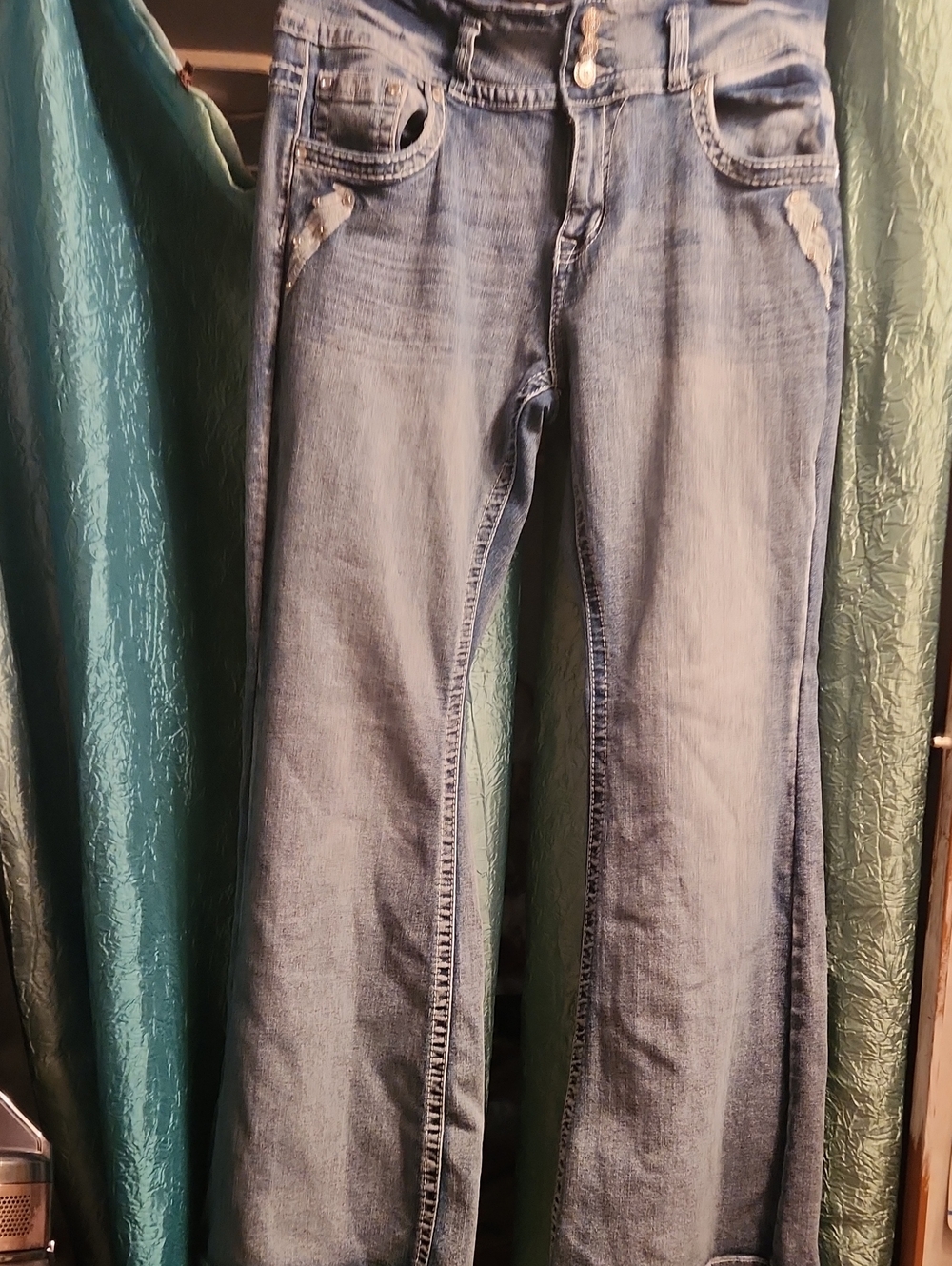 Sky Light Blue Flared Women's Jeans